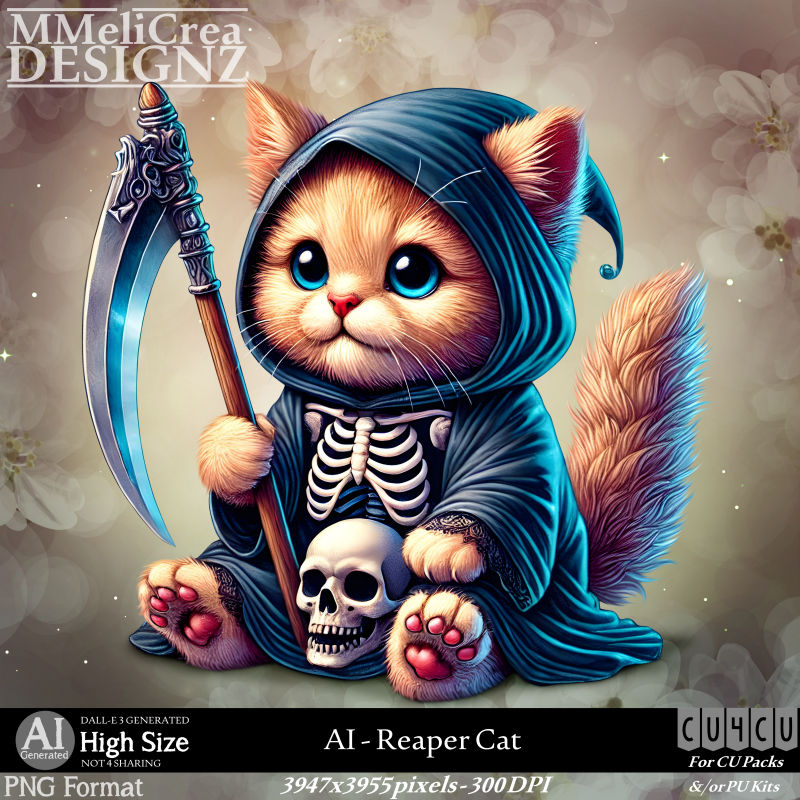 AI - CU4CU - Reaper Cat (CU4CU/PNG)